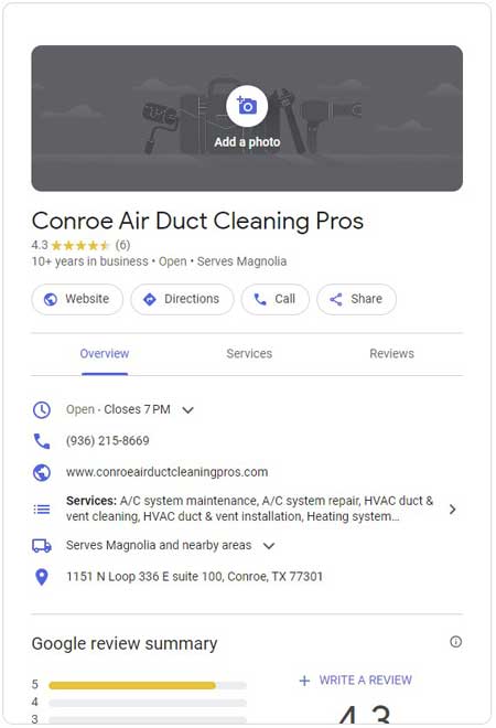 Conroe Air Duct Cleaning Pros