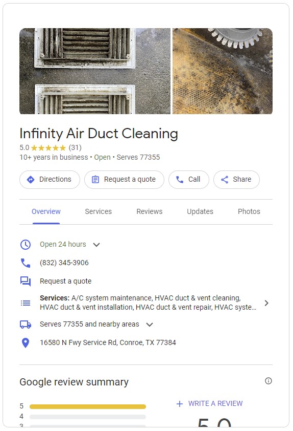 Infinity Air Duct Cleaning