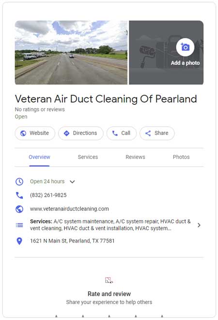 Veteran Air Duct Cleaning Of Pearland