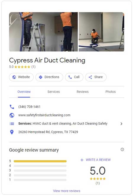 Cypress Air Duct Cleaning