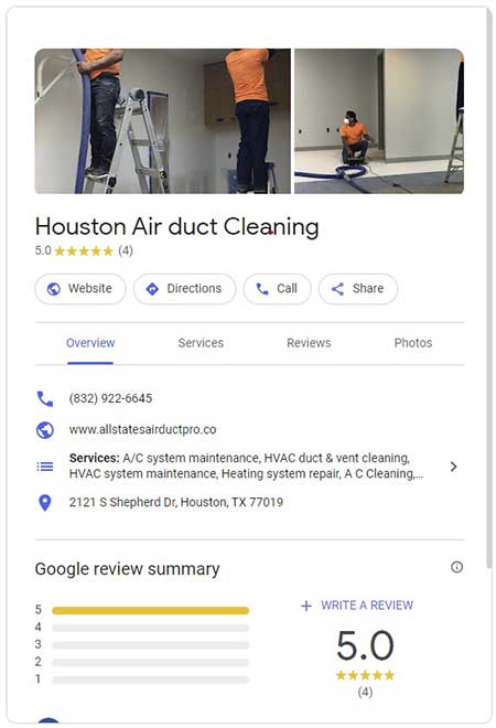 Houston Air duct Cleaning