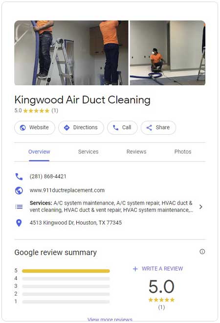 Kingwood Air Duct Cleaning